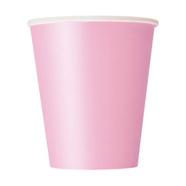Ποτήρια Χάρτινα 266ml Ροζ /8 τεμ