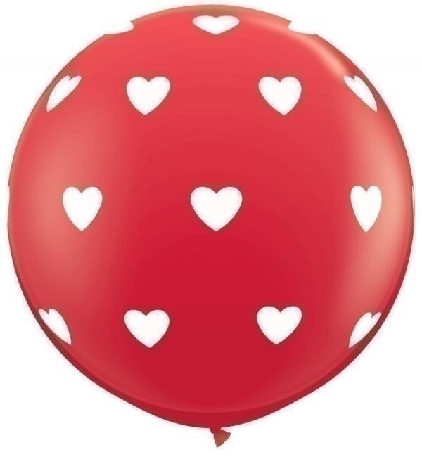 Μπαλόνια Λάτεξ 3' Big Hearts /2 τεμ