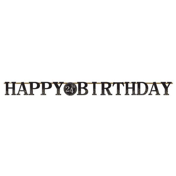 Γιρλάντα γράμματα Jumbo Happy Birthday Add An Age