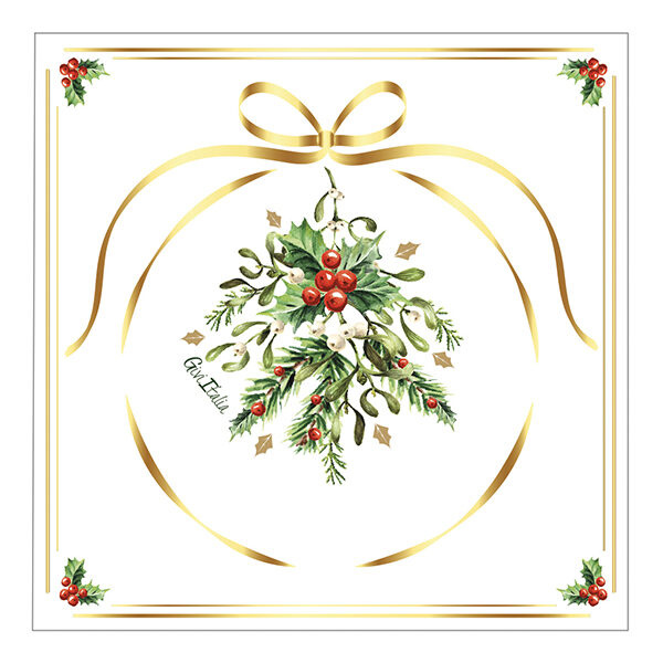 Χαρτοπετσέτες φαγητού 33εκ Merry Gold Christmas / 16 τεμ
