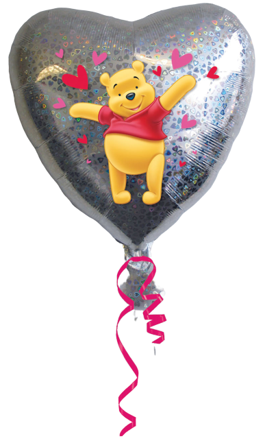 Μπαλόνι φοιλ 18 Pooh Love Holographic /46 εκ