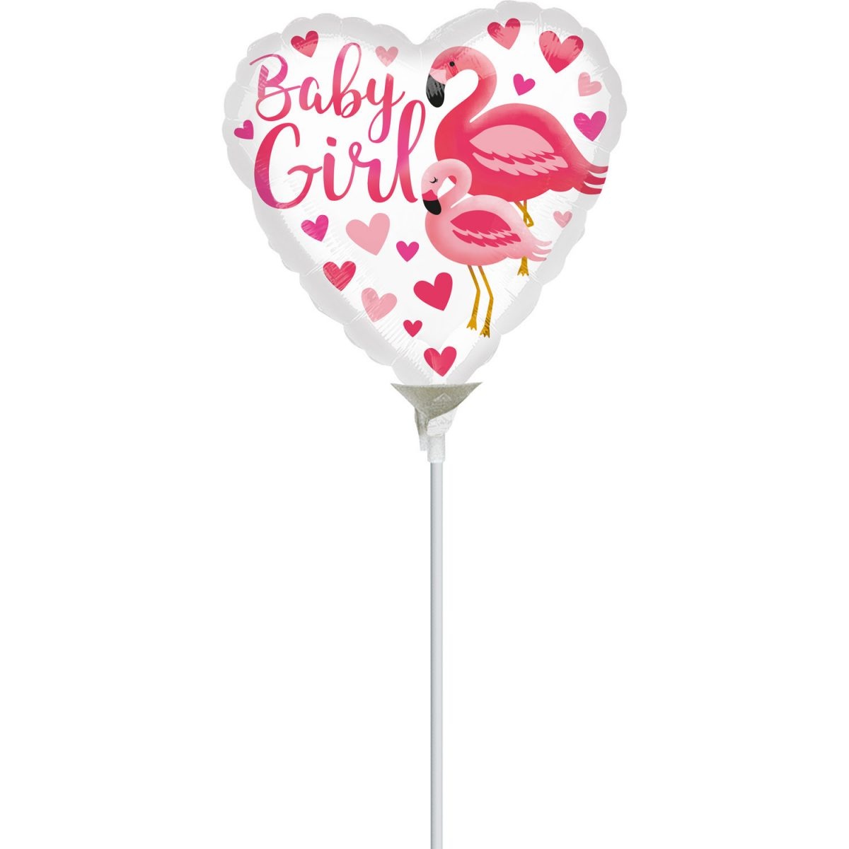 Μπαλόνι Φοιλ 9 Flamingo Baby Girl 23 εκ