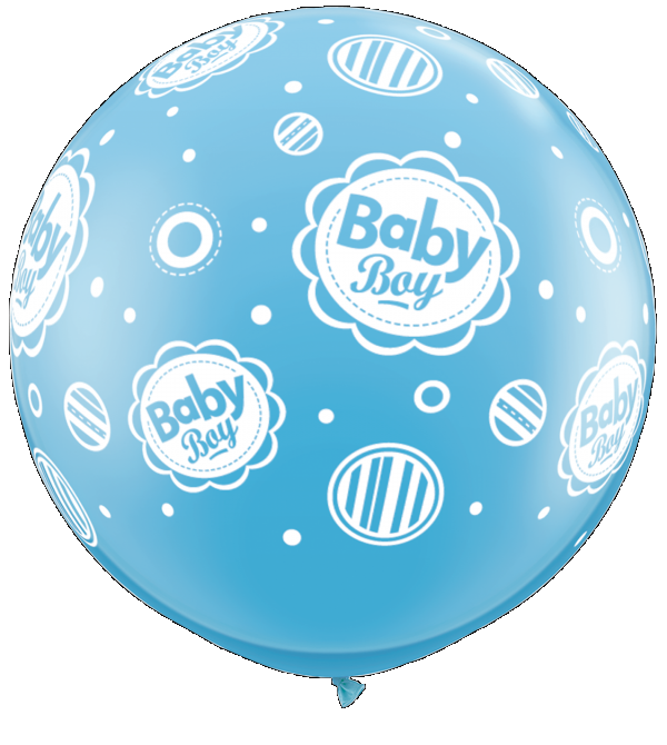 3Π Baby Boy Dots A Round /2 τεμ