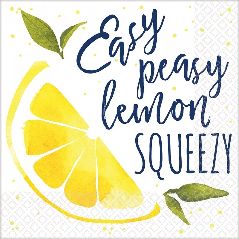 Χαρτοπετσέτες γλυκού 25 εκ Lemons /16 τεμ