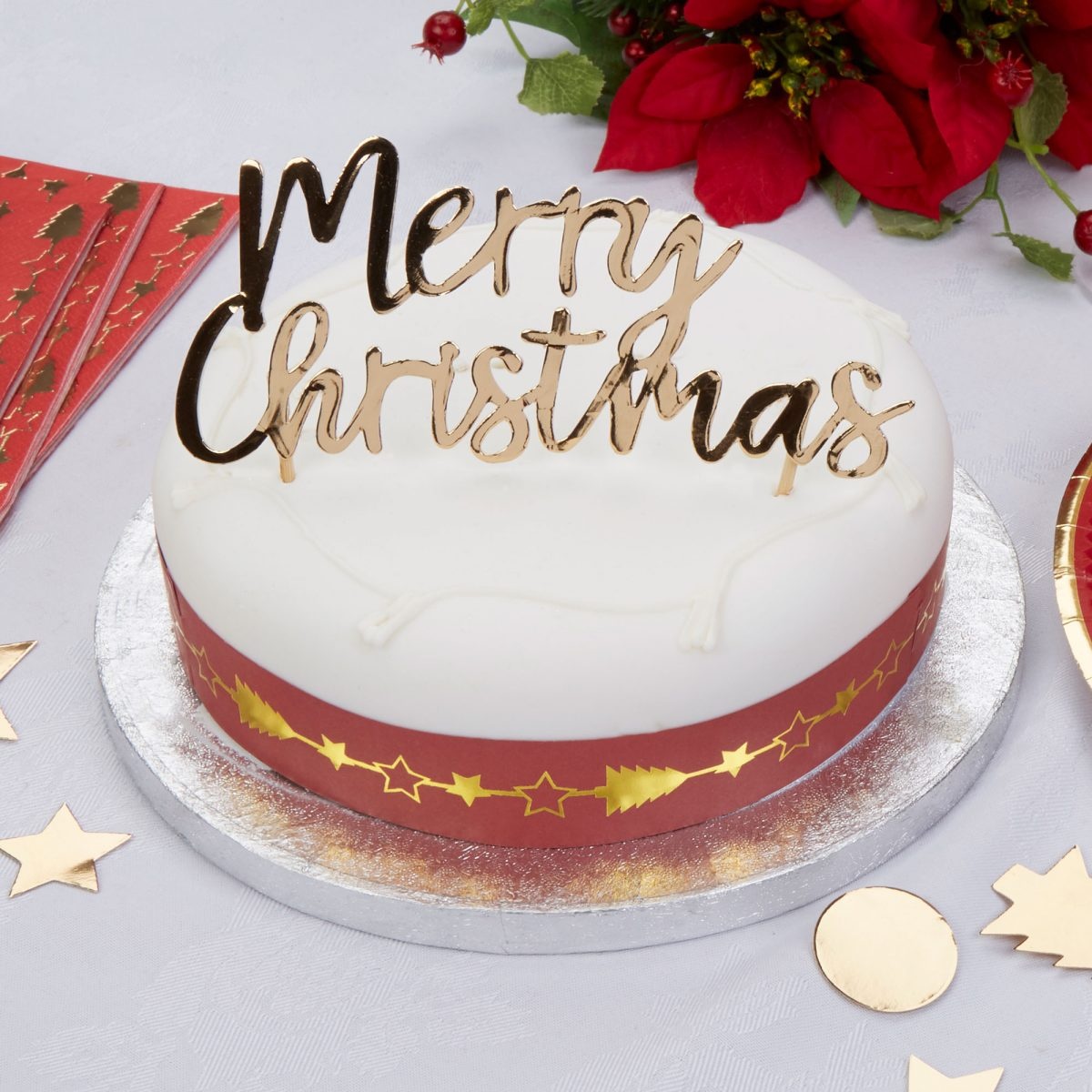 Πινακίδα Τούρτας Merry Christmas