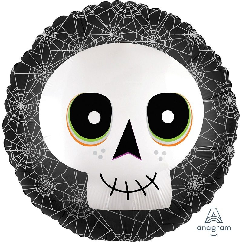 Μπαλόνι Φοιλ 17 Satin Infused Halloween Skull / 43εκ Νεκροκεφαλή