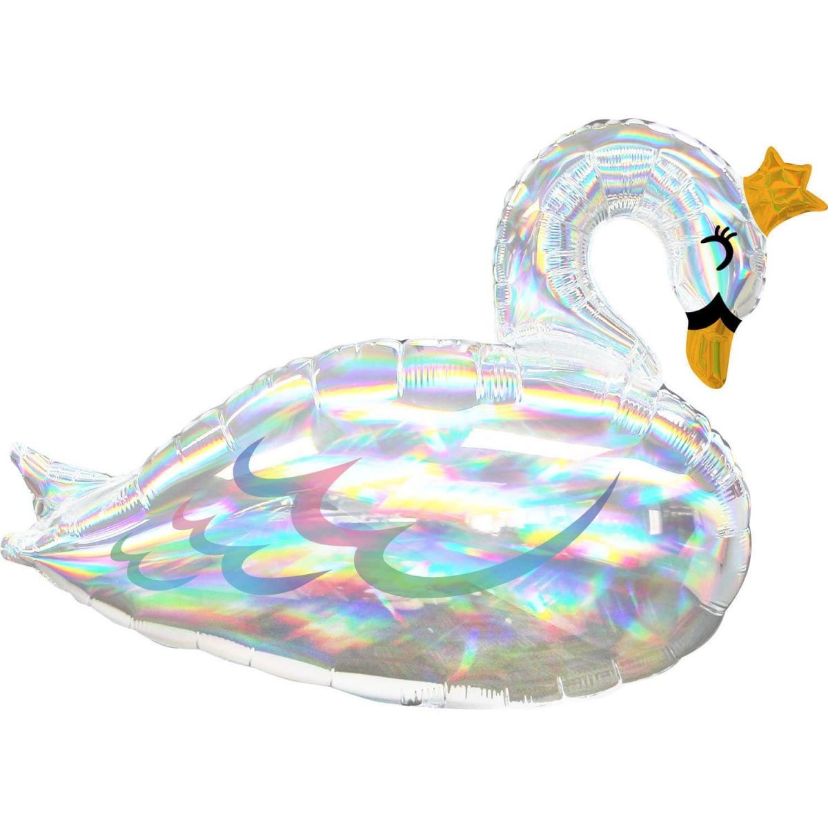 Μπαλόνι Φοιλ Κύκνος Iridescent Swan / 73 εκ x 55 εκ