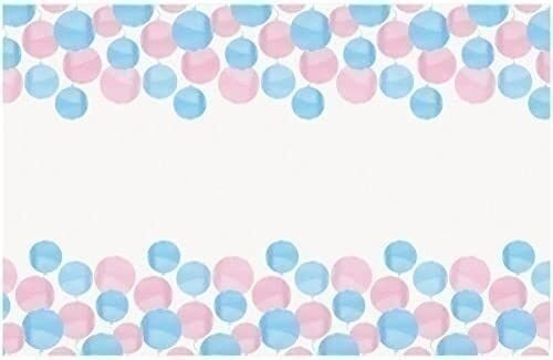 Τραπεζομάντηλο Πλαστικό Baby Shower Gender Reveal / 137 x 213 εκ