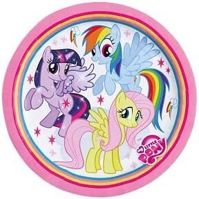 Πιάτα Χάρτινα My Little Pony 23 εκ / 8 τεμ