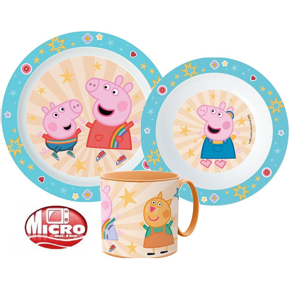 Σετ Φαγητού Peppa Pig 3τμχ για 2+ μηνών