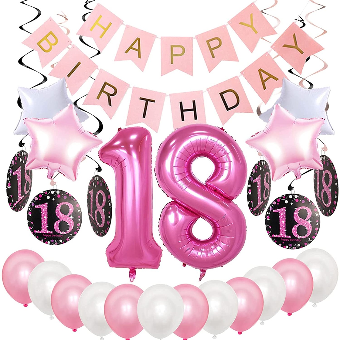 Σετ Διακόσμησης Πάρτυ "Sweet 18" - Image 2