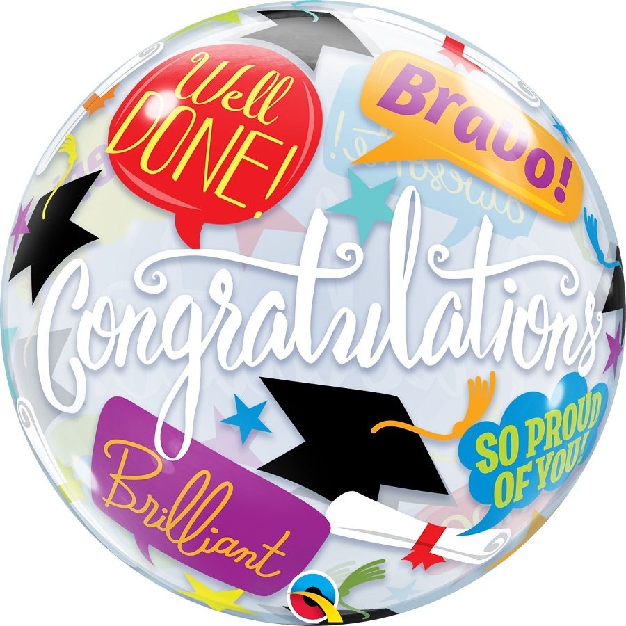 Bubble Μονό Graduation Accolades 56 εκ.