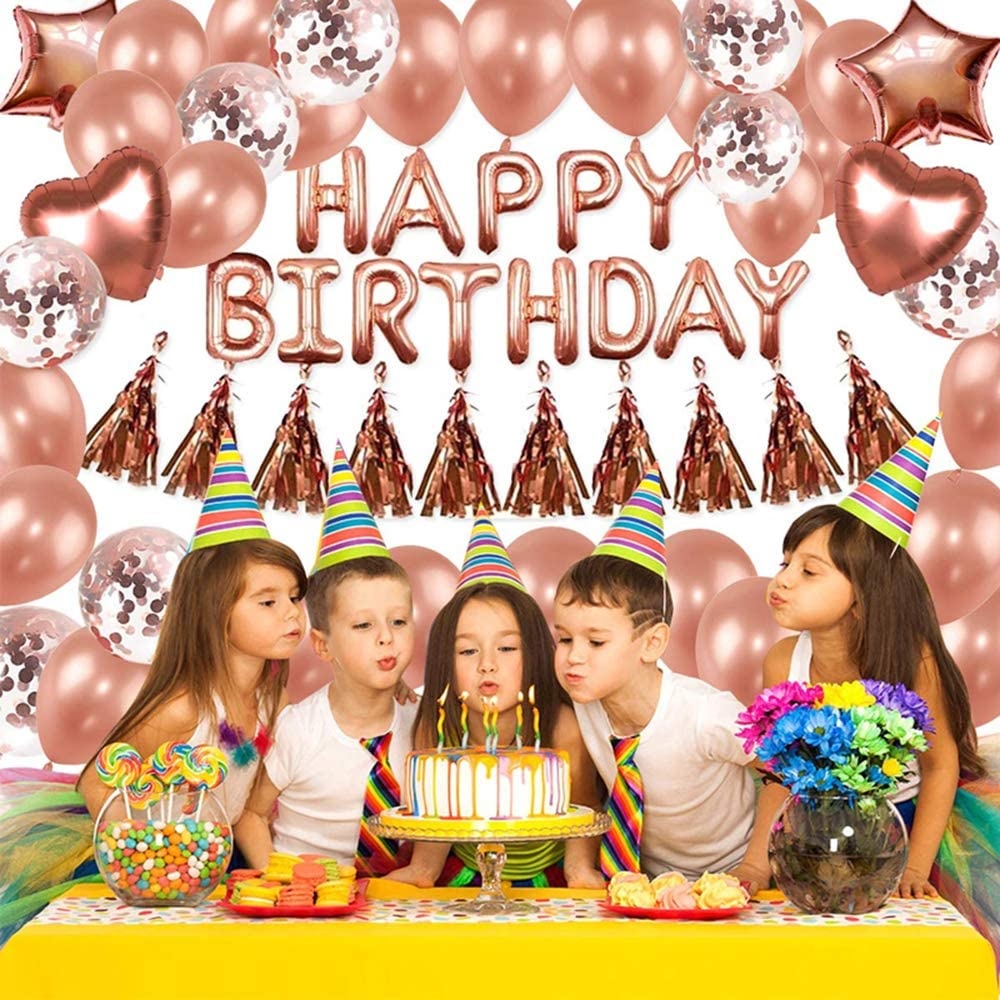 Rose Gold Birthday Party Decorations - Image 2