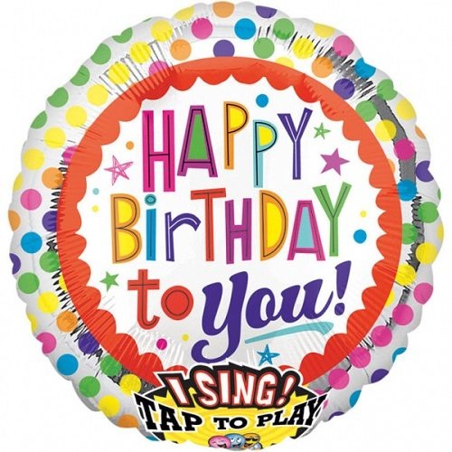 Μπαλόνι Φοιλ 28 Sing A Tune Happy Birthday to You Dots / 71ε