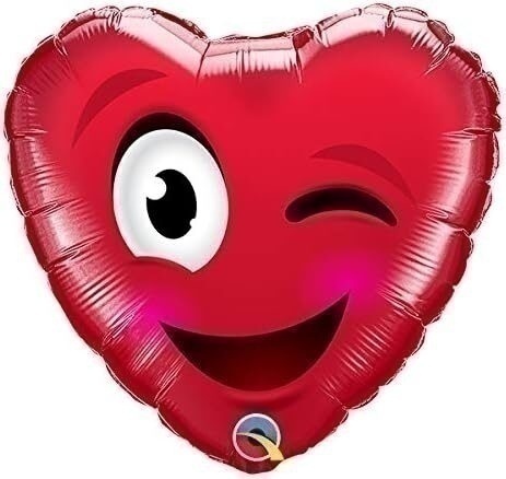 Μπαλόνι Φοιλ 9 Smiley Wink Heart! / 23 εκ