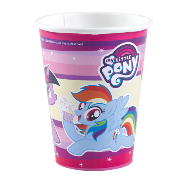Ποτήρια χαρτ. 250ml My Little Pony New /8 τεμ