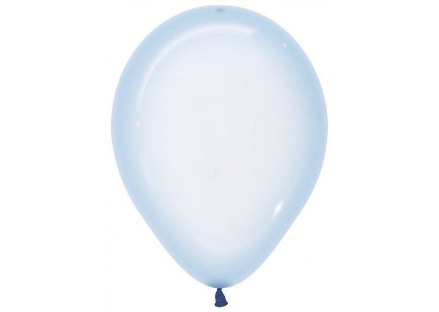 Μπαλόνια Λάτεξ 12 Crystal Bubble Μπλε / 100 τεμ