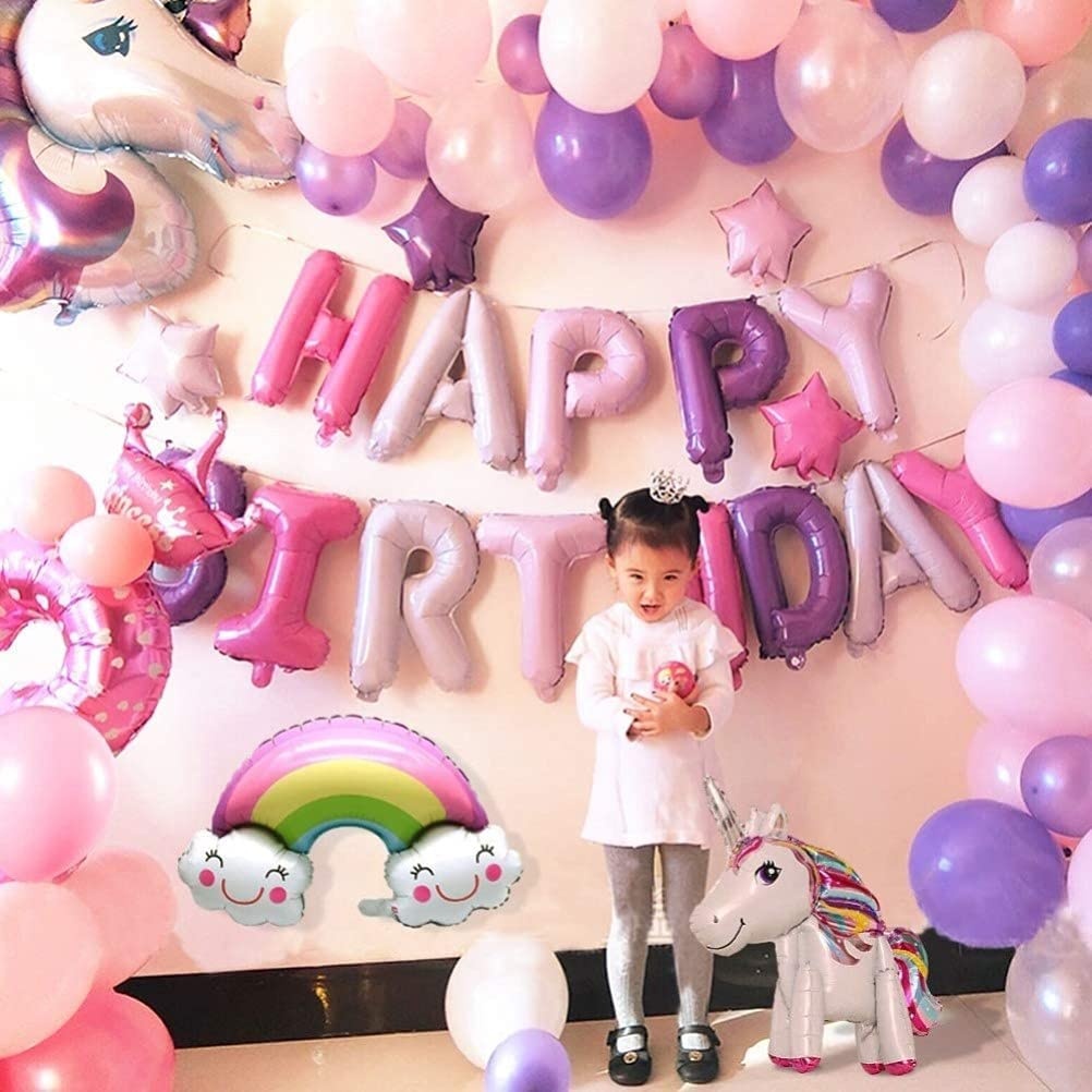Unicorn Happy Birthday σετ πάρτυ - Image 2