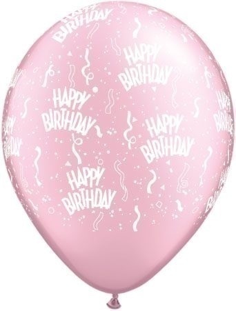 Μπαλόνια Λάτεξ 11 Birthday - A - Round Prl Pink /25 τεμ