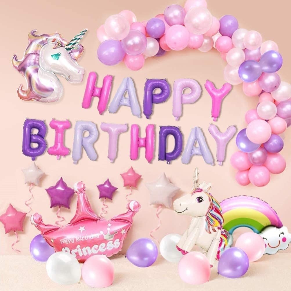 Unicorn Happy Birthday σετ πάρτυ