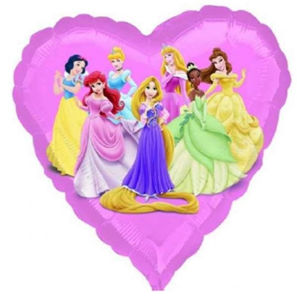 Μπαλόνι Φοιλ 18 Καρδιά Princesses Vendor /46 εκ