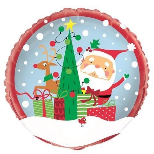Μπαλόνι Φοιλ 18 Colorful Santa / 46 εκ - Άγιος Βασίλης