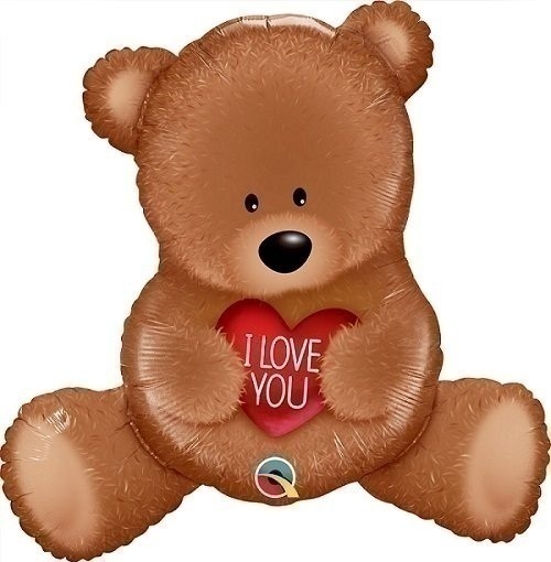 Μπαλόνι Φοιλ 35 Σχήμα I Love You Teddy Bear / 89 εκ