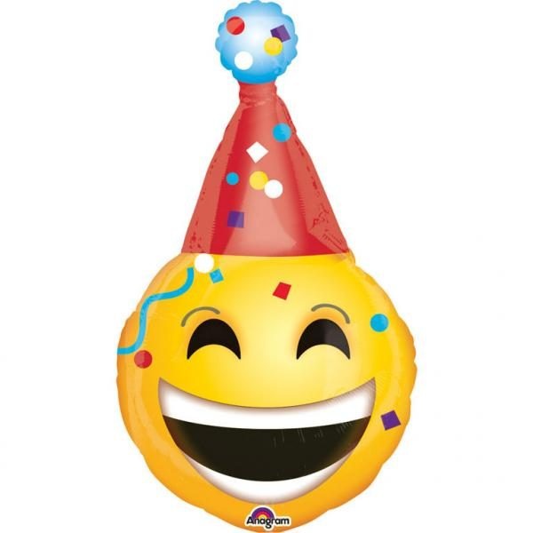 Μπαλόνι Φοιλ Super Shape Party Hat Emoticon