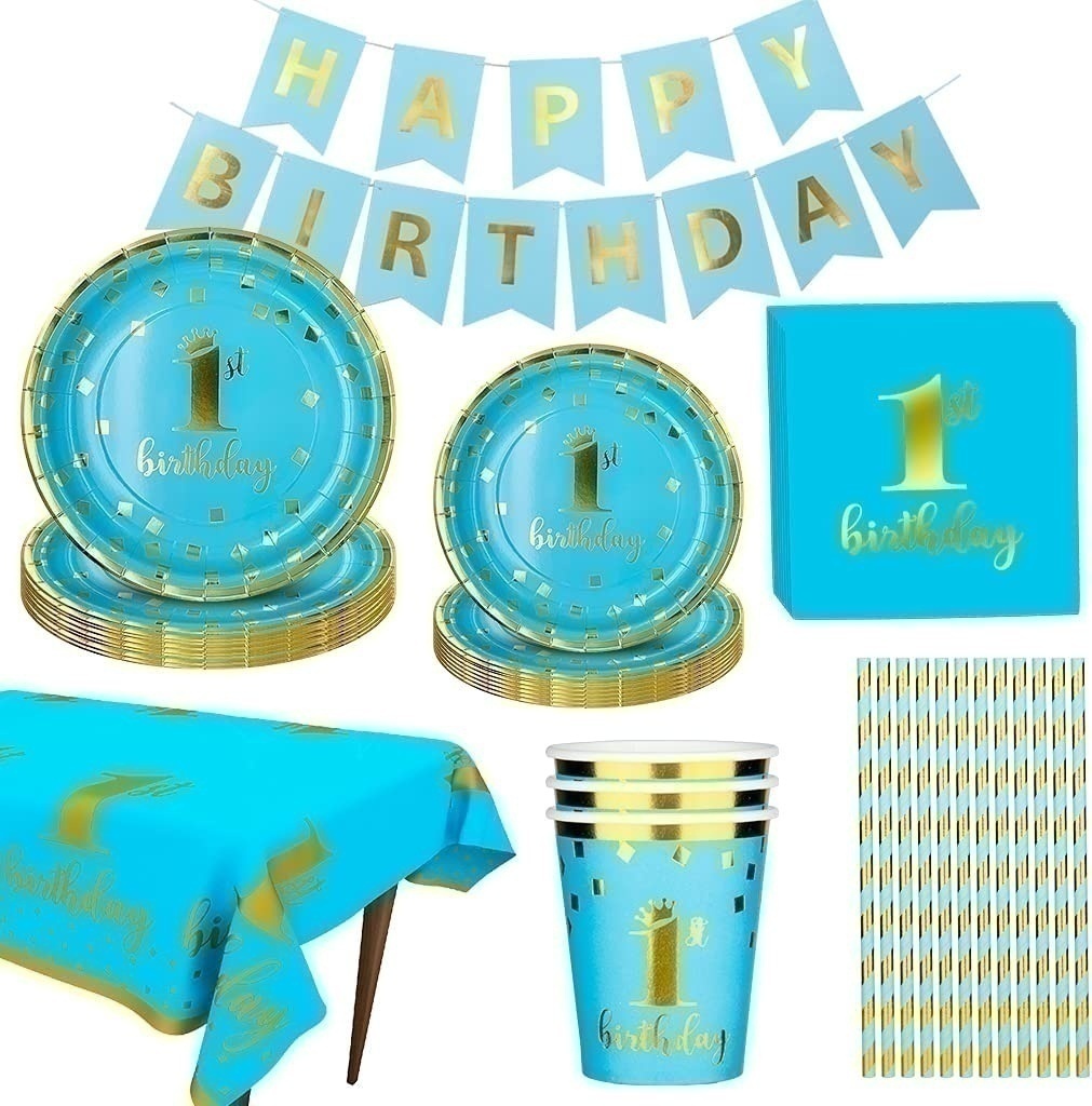 Ειδη Πάρτυ για Αγόρι "1st Birthday" για 16 άτομα