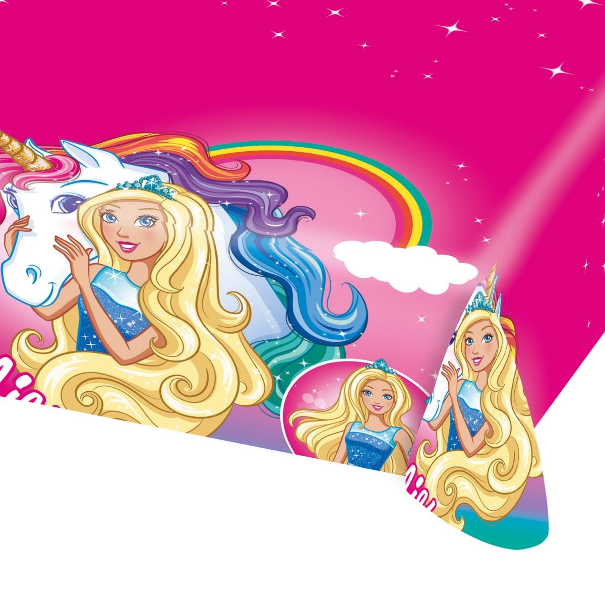 Τραπεζομάντηλο πλαστικό Barbie Dreamtopia 1.2 x 1.8 μ.
