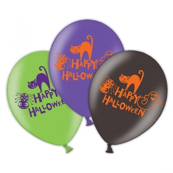 Μπαλόνια Λάτεξ Happy Halloween /6 τεμ