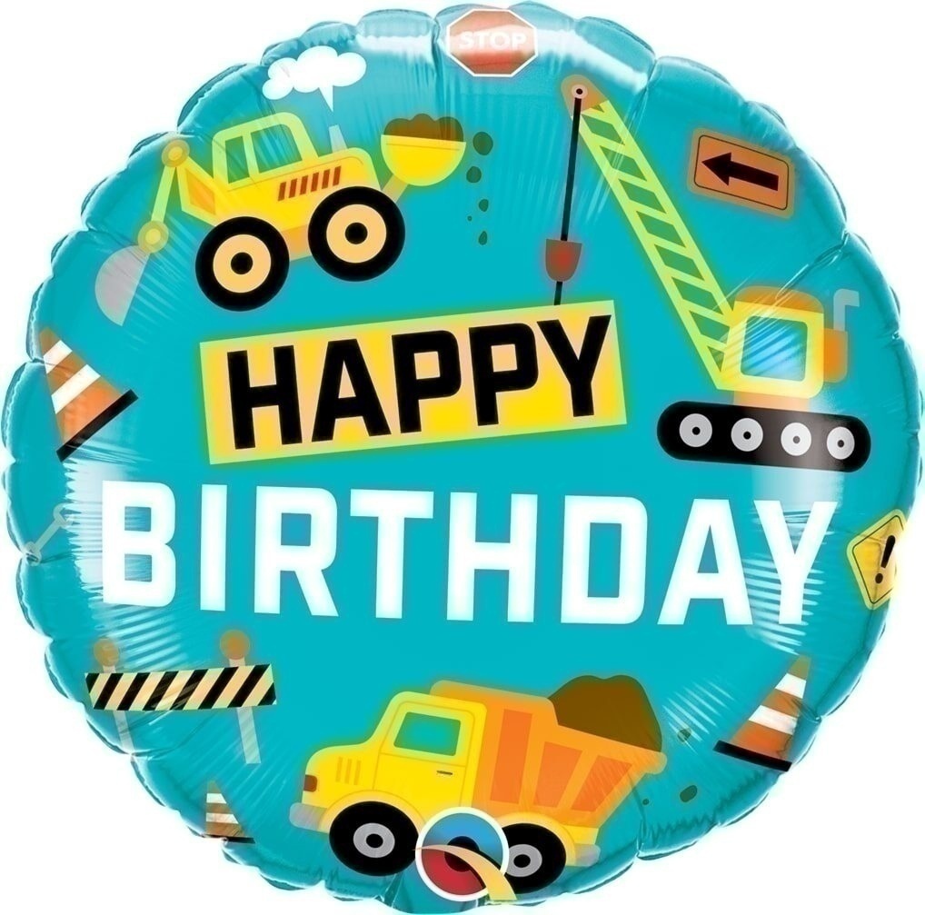 Μπαλόνι Φοιλ 18 Birthday Construction / 46 εκ