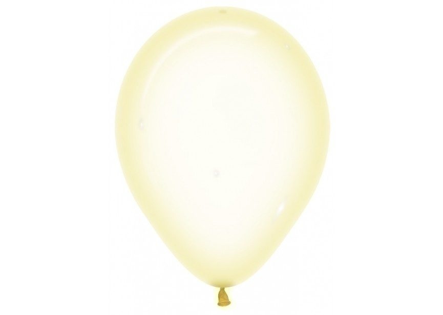 Μπαλόνια Λάτεξ 12 Crystal Bubble Κίτρινο / 100 τεμ