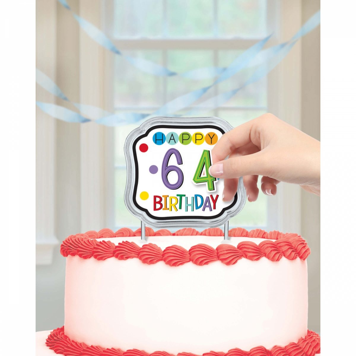 Πινακίδα Τούρτας Happy Birthday με Νούμερα