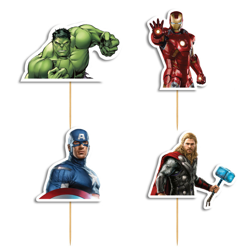 Cupcake toppers Avengers 10cm / 8τμχ