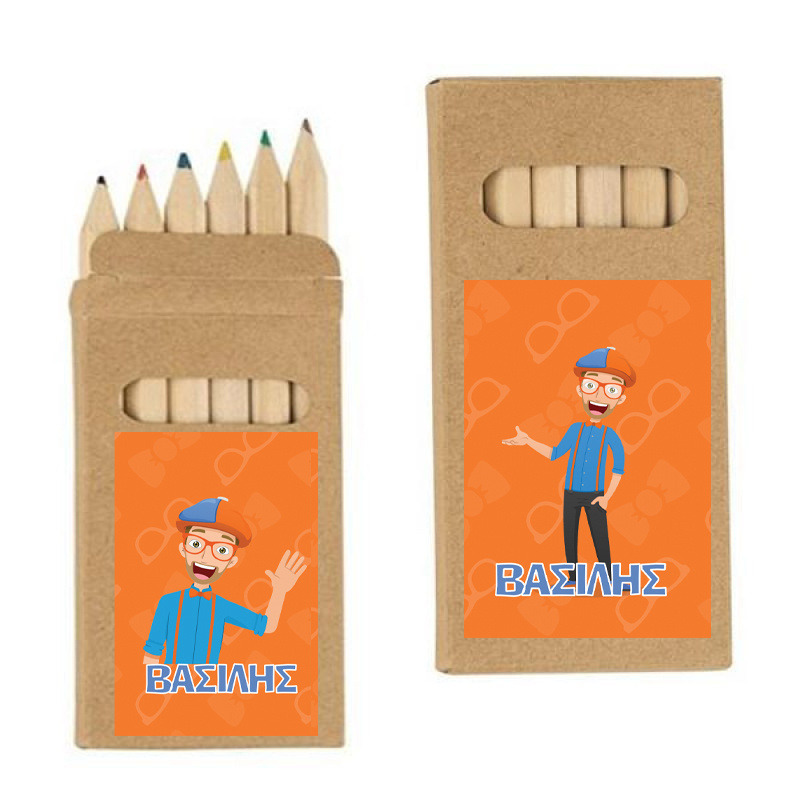 Ξυλομπογιές Blippi με όνομα