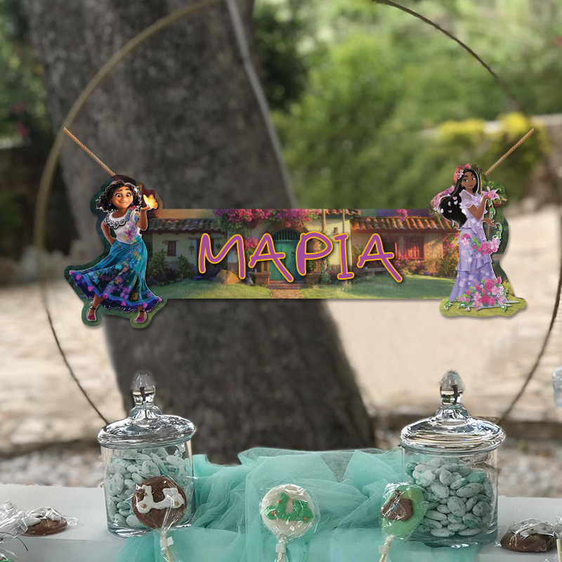 Ξύλινο διακοσμητικό Encanto με όνομα/ 35cm*15cm