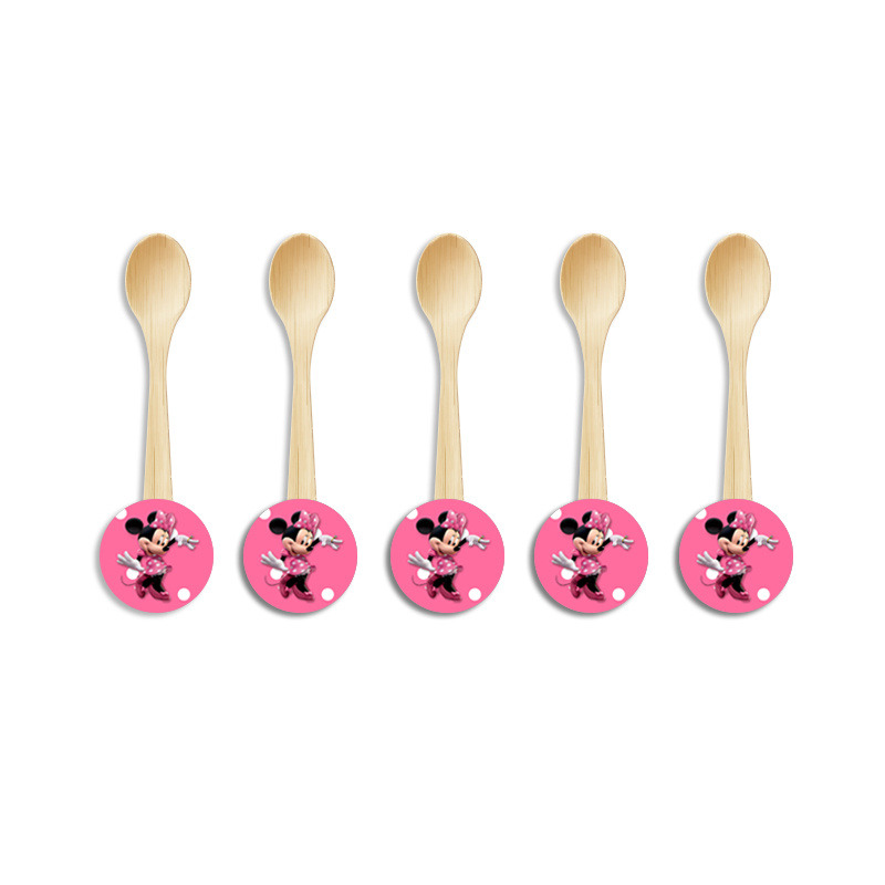 Ξύλινα Κουταλάκια με όνομα Minnie / 8τμχ