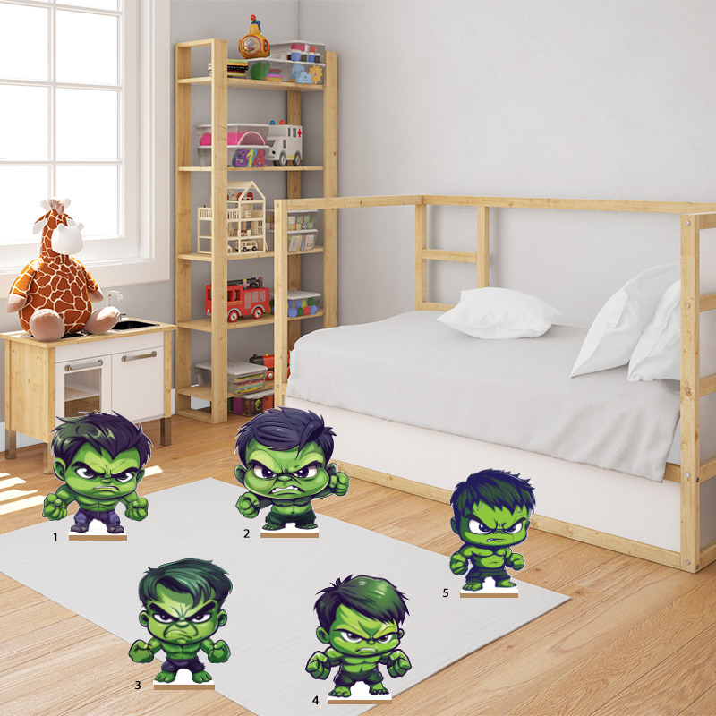 Διακοσμητική φιγούρα Baby Hulk 20cm Ξύλινη με βάση/1 τμχ