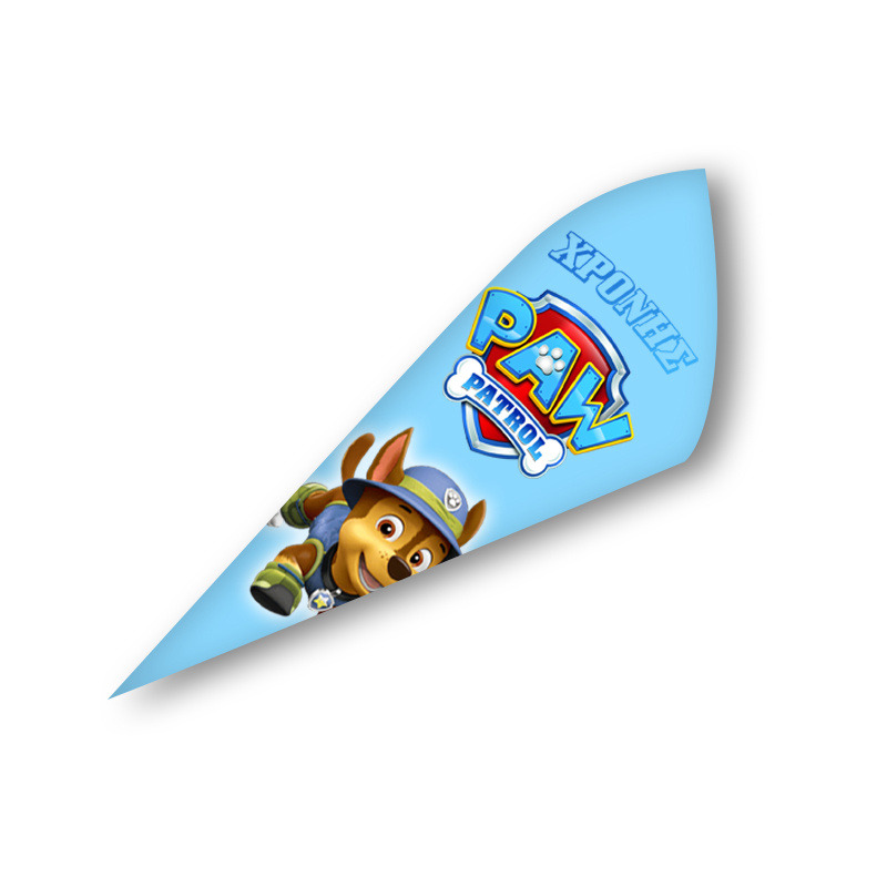 Χωνάκια για ζαχαρωτά με όνομα Paw Patrol