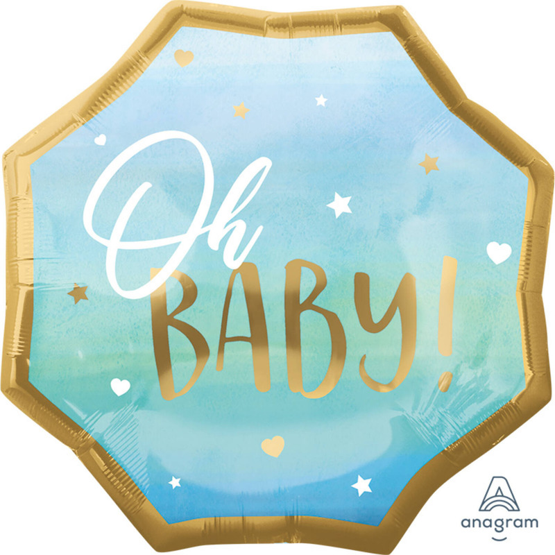 Μπαλόνι Φοιλ 55 x 55 εκ Ho Baby!  Baby Boy