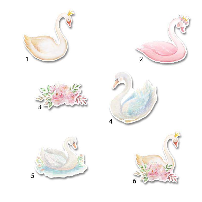 Διακοσμητική φιγούρα Κύκνος 5cm Ξύλινη/1τμχ