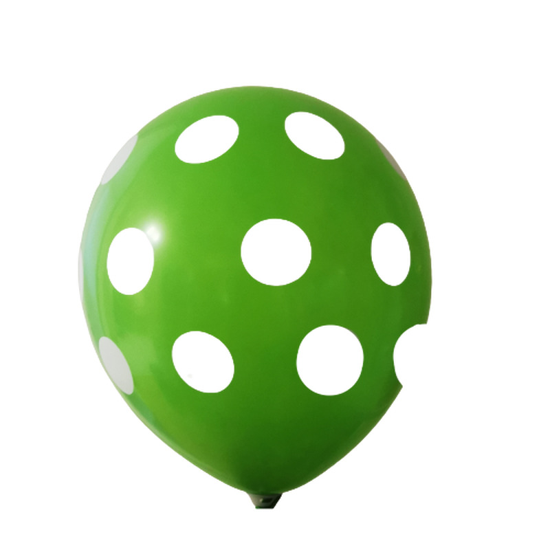 Μπαλόνια Decor R100 Πουά Λαχανί /25 τεμ