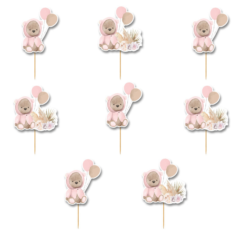 Οδοντογλυφίδες Αρκουδάκι για Κορίτσι 5cm / 12τμχ