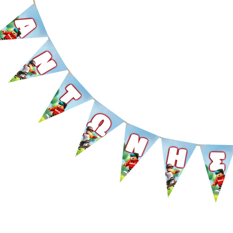 Σημαιάκια με όνομα Roblox τρίγωνα