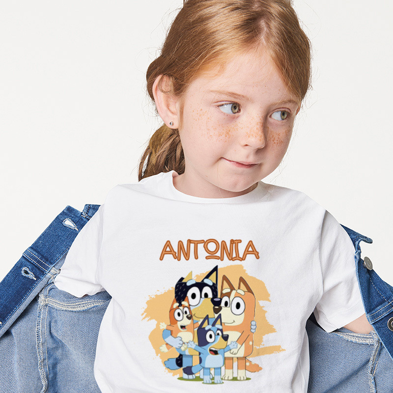 Παιδικό T-shirt Bluey για κορίτσι με όνομα