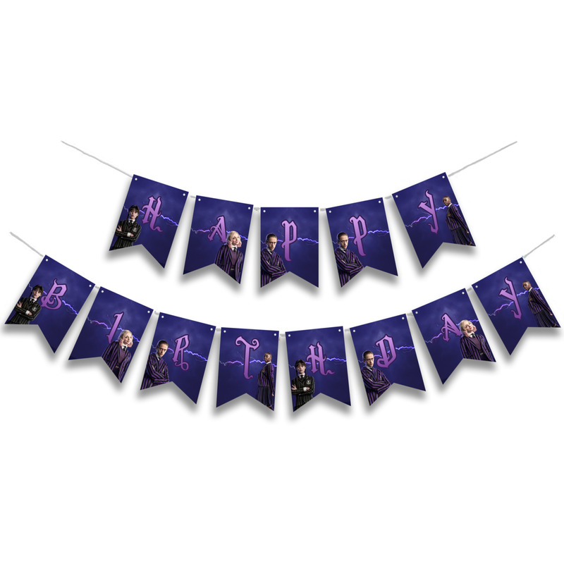 Γιρλάντα Γράμματα Wednesday Happy Birthday