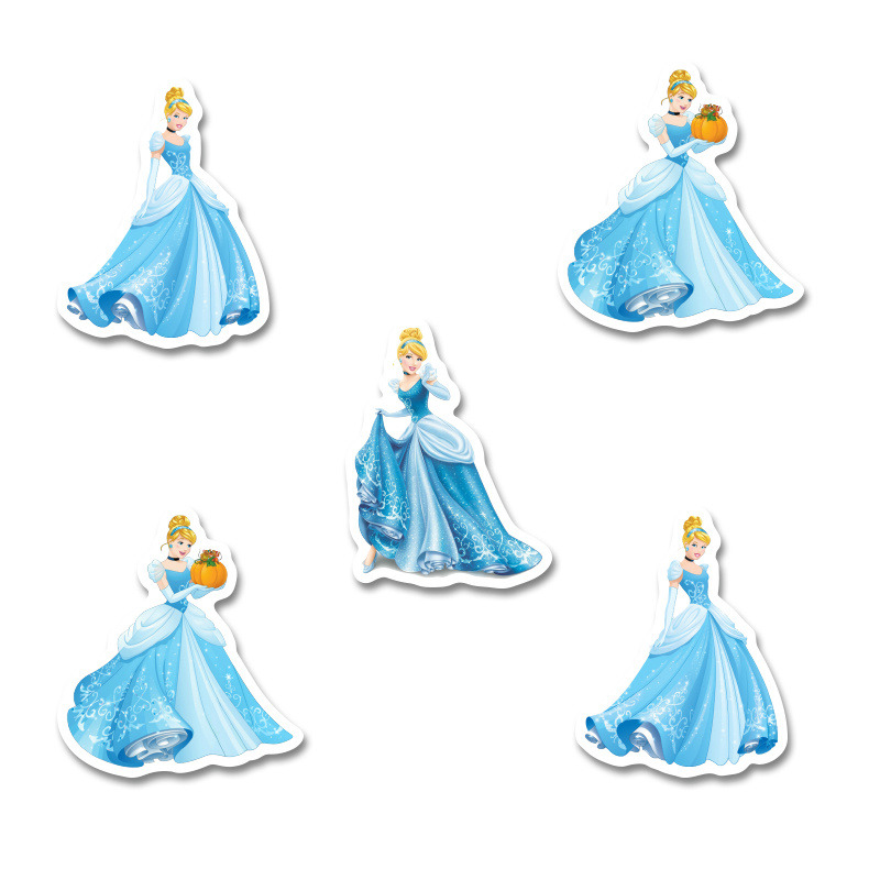 Αυτοκόλλητα Σταχτοπούτα 5cm / 8τμχ