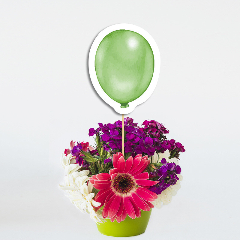 Χάρτινο διακοσμητικό Τοππερ Pastel/ 20cm