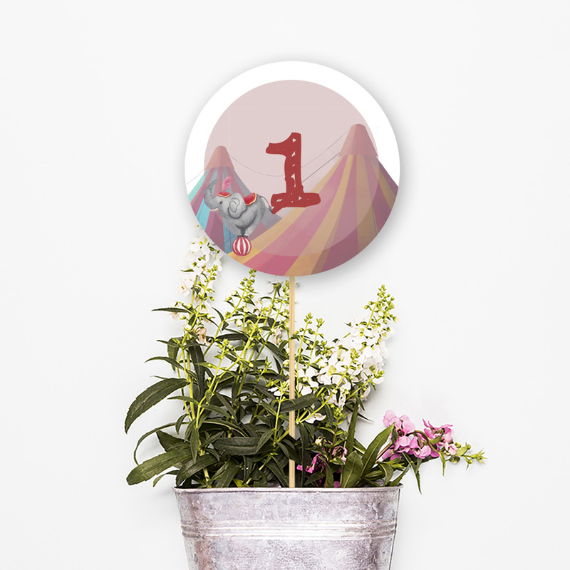 Αρίθμηση τραπεζιού Τσίρκο κύκλος 13cm